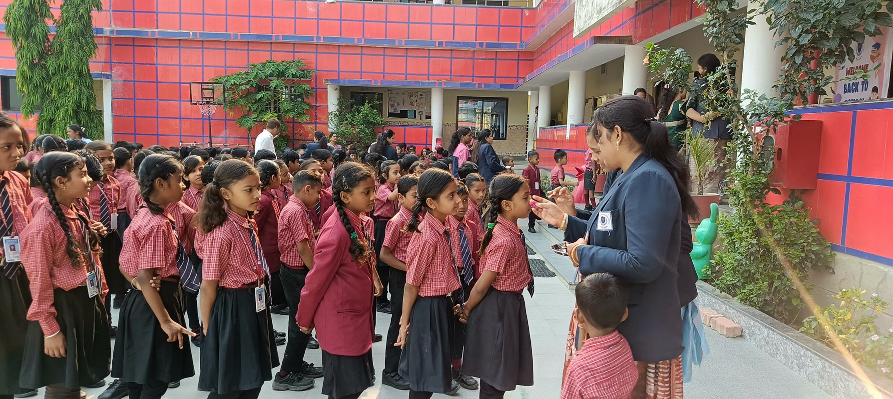 "Back to where dreams soar and friendships bloom 🌟. Here's to a fresh start, new adventures, and making memories at Paradise School! #BackToSchool
