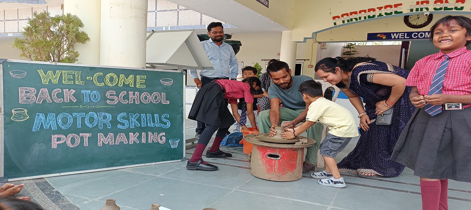 Pot Making at Paradise School
Paradise School encourages creativity through pot making, a fun and educational activity. Children shape clay into beautiful pots, improving their artistic and motor skills. This hands-on experience teaches patience and craftsmanship. Pottery connects students with tradition while making learning enjoyable and rewarding. A true blend of art and culture!